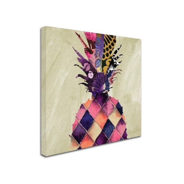 Color Bakery 'Pineapple Brocade II' Canvas Art,35x35